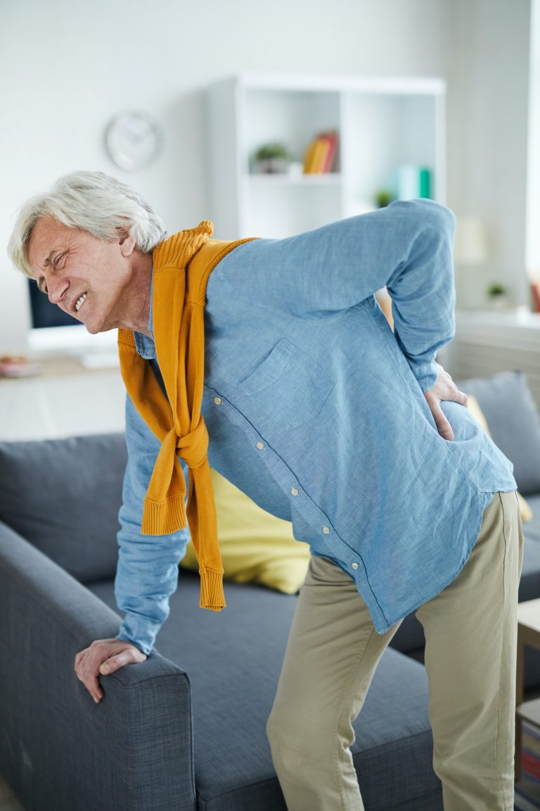 Mature Man Suffering from Back Pain